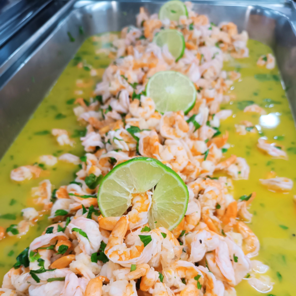 Camarones a la menier