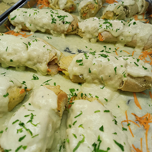 Envoltinis de pollo