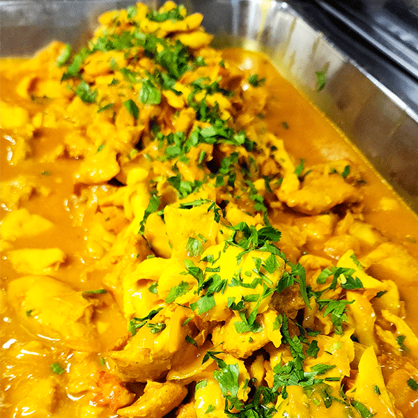 Fajitas de pollo en miel mostaza