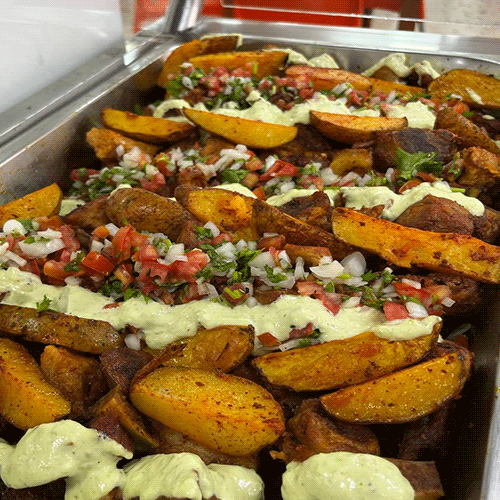 Cerdo en salsa tártara y pico de gallo